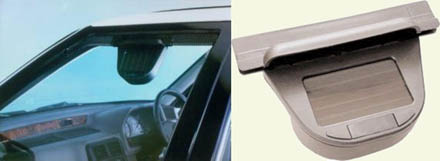 Wentylator samochodowy na energię słoneczną