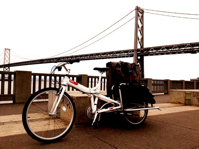 Kajak składany na rowerze Xtracycle