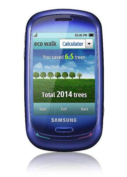 Telefon ładowany energią słoneczną - Samsung Blue Earth