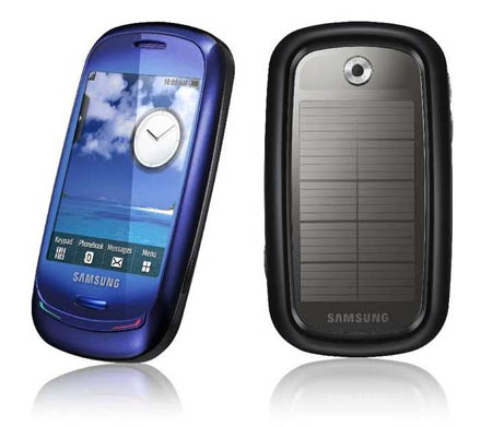 Telefon ładowany energią słoneczną - Samsung Blue Earth
